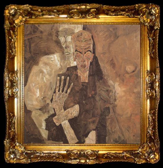 framed  Egon Schiele The Self-Seers II(mk12), ta009-2